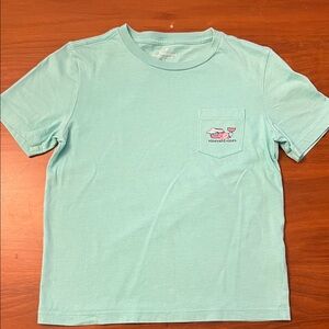 Vineyard Vines Kids' Light Blue Pocket Tee